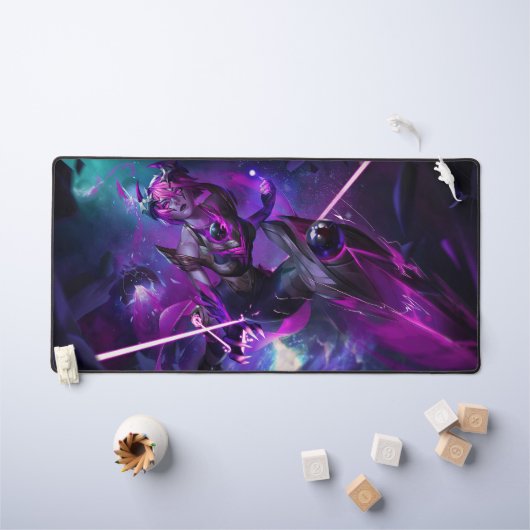 Steel Shadow Gaming Desk Mat | Assassin esthetiek (Kindertafel)