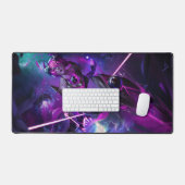 Steel Shadow Gaming Desk Mat | Assassin esthetiek (Keyboard & Muis)