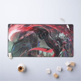 Steel Shadow Gaming Desk Mat | Assassin esthetiek