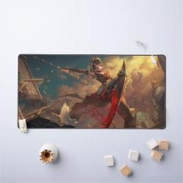 Steel Shadow Gaming Desk Mat | Assassin esthetiek