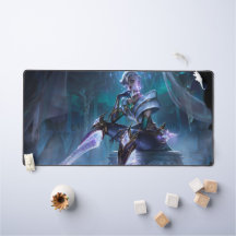 Steel Shadow Gaming Desk Mat | Assassin esthetiek