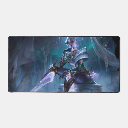 Steel Shadow Gaming Desk Mat | Assassin esthetiek (Voorkant)