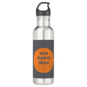 Steel Sport Bottle by Sun Radio Ibiza  Waterfles (Voorkant)