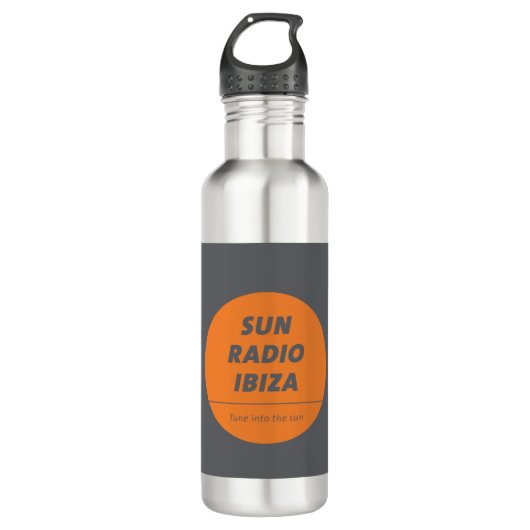 Steel Sport Bottle by Sun Radio Ibiza  Waterfles (Voorkant)