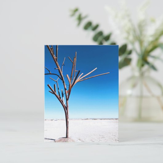 Steel Tree, Cober Pedy Australië Briefkaart (Staand voorkant)