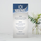 Steel Wave Bar Mitswa Menu (Staand voorkant)