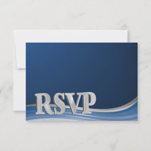 Steel Wave Blue RSVP (Achterkant)