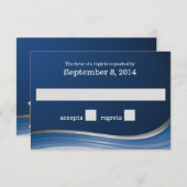 Steel Wave Blue RSVP (Voorkant / Achterkant)