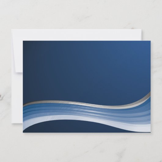 Steel Wave met de naam Shai Flat Note Notitiekaartje (Achterkant)