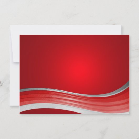 Steel Wave Red met de naam William Flat Note Notitiekaartje (Achterkant)