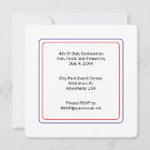 Steelaar met vuurwerk – VS 250 jaar 1776-2026 Kaart (Achterkant)