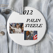 steele 1, palin 2012, 2012, PALINSTEELE Ronde Button 6,0 Cm (In situ)