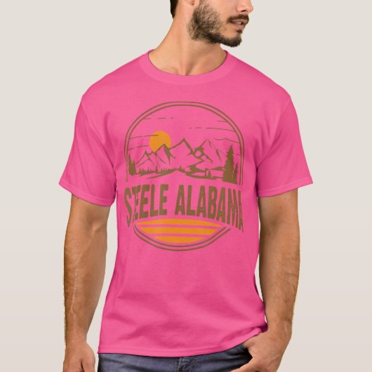  Steele Alabama Mountain Hiking Souvenir PR T-shirt (Voorkant)