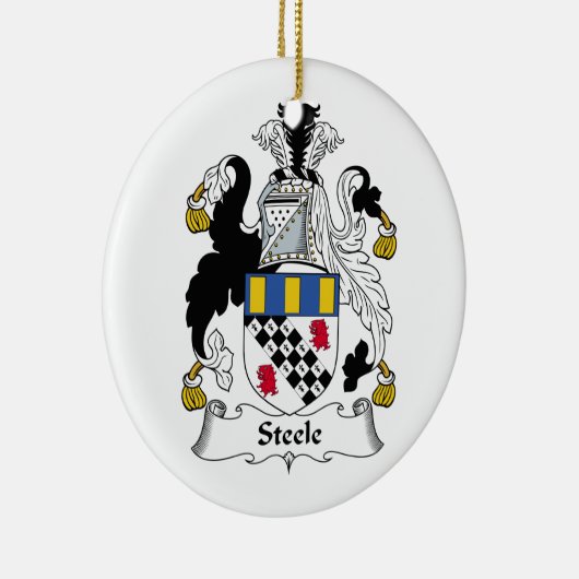 Steele Family Crest Keramisch Ornament (Rechts)