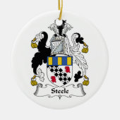 Steele Family Crest Keramisch Ornament (Voorkant)