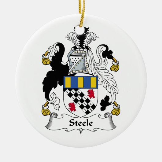 Steele Family Crest Keramisch Ornament (Voorkant)