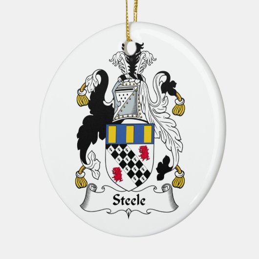 Steele Family Crest Keramisch Ornament (Links)