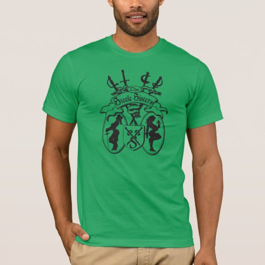 Steele Sisters Green Mannen shirt (Voorkant)