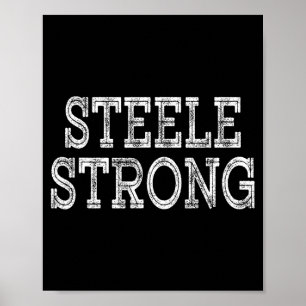 STEELE Sterke Squad Familie Reünie Achternaam Team Poster