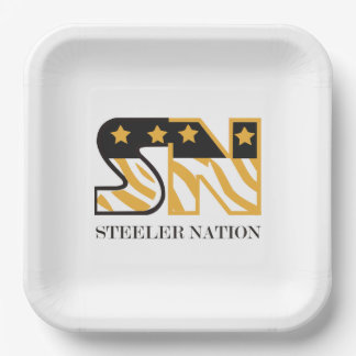 Steeler Nation Party Plate Papieren Bordje