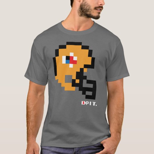 Steelers Alternate Tecmo Bowl Helmet T-shirt (Voorkant)