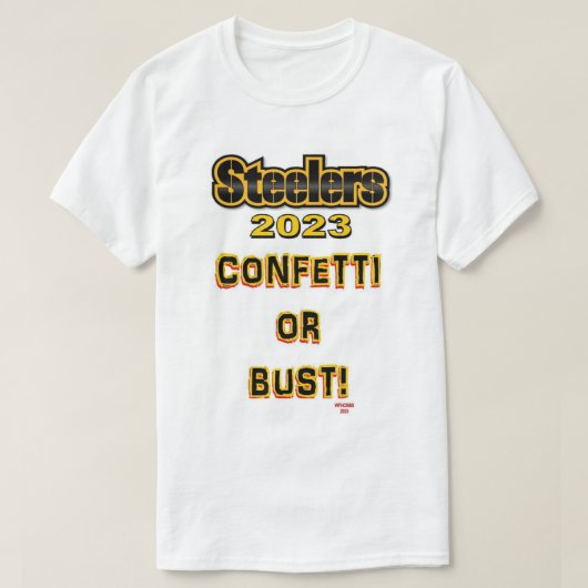 Steelers Confetti of Bust T-shirt (Design voorkant)