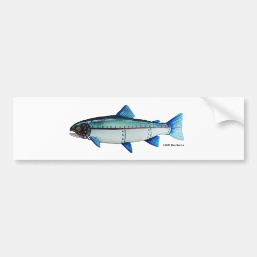 Steelhead-forel; Bumpersticker (Voorkant)