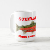 Steelhead-Meer dan een forel-Mok Koffiemok (Voorkant links)