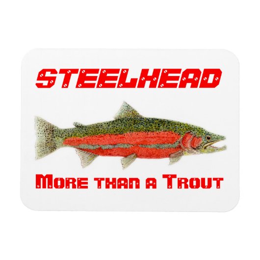 Steelhead- Meer dan een forelmagneet Magneet (Horizontaal)