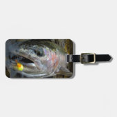 Steelhead Rainbow Trout Fly Fishing Bagagelabel (Voorkant horizontaal)