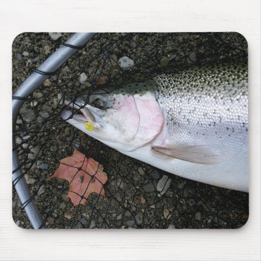 Steelhead Rainbow Trout Fly Fishing Muismat (Voorkant)