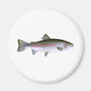 Steelhead Rainbow Trout Vist Logo Magneet