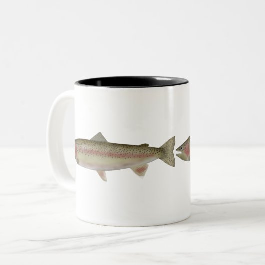 Steelhead - Spawn Phase Two-Tone Coffee Mug Tweekleurige Koffiemok (Voorkant links)