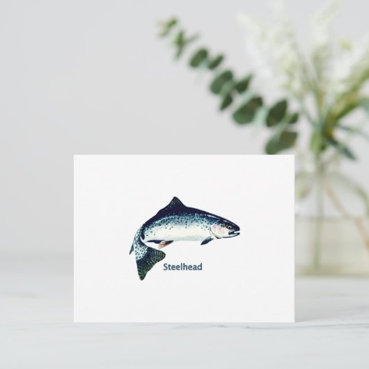 Steelhead Swimming Briefkaart (Staand voorkant)