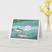 Steelhead Vis van 1000 gietstukken Kaart (Gele Bloem)