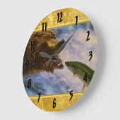 Steelhead zalm die in grizzly beren mond springt grote klok (Hoek)