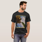 Steelhead zalm die in grizzly beren mond springt t-shirt (Voorkant volledig)