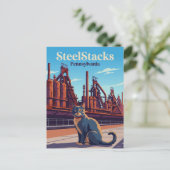 SteelStacks USA Briefkaart (Staand voorkant)