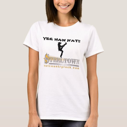 Steeltown YEE HAW N'AT! Dames Baby Doll T-Shirt (Voorkant)