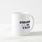 Steelwerkers voor Trump Koffiemok (Voorkant rechts)