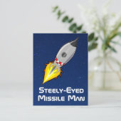Steely Eyed Missile Man Briefkaart (Staand voorkant)