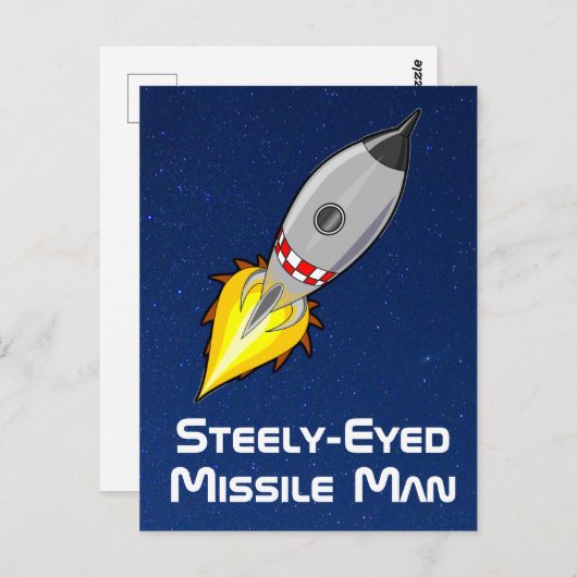 Steely Eyed Missile Man Briefkaart (Voorkant / Achterkant)