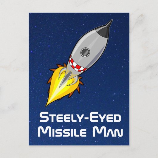 Steely Eyed Missile Man Briefkaart (Voorkant)