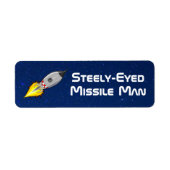 Steely Eyed Missile Man Etiket (Voorkant)