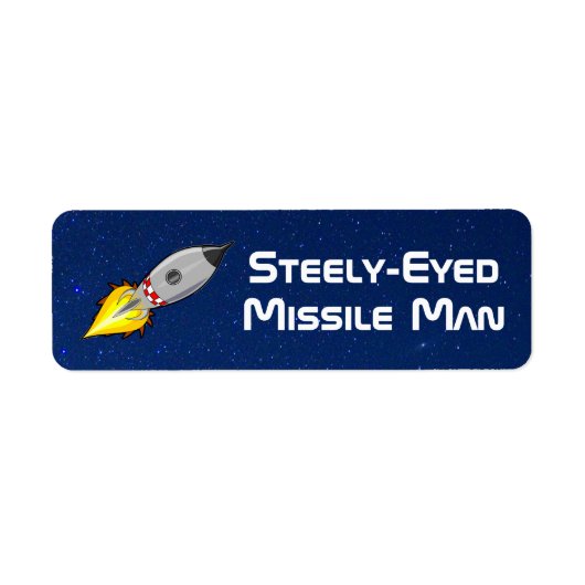 Steely Eyed Missile Man Etiket (Voorkant)