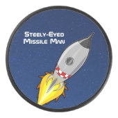 Steely Eyed Missile Man Hockey Puck (Voorkant)