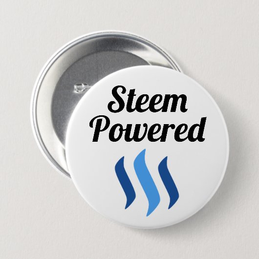 Steem Powered Button (Voorkant /achterkant)