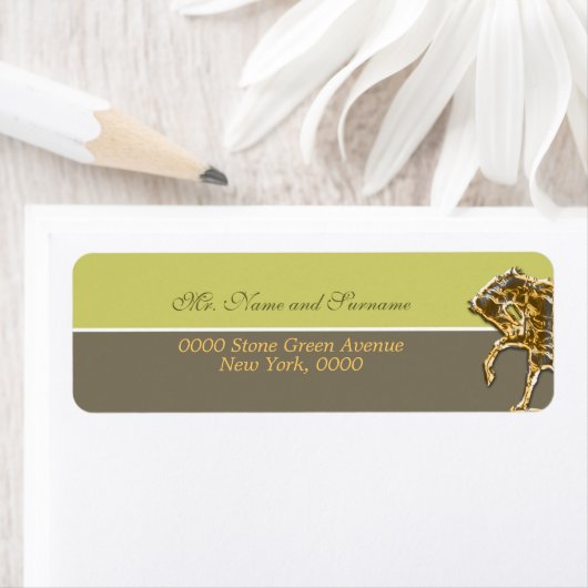 Steen avocado groen paard equine etiket (Insitu)