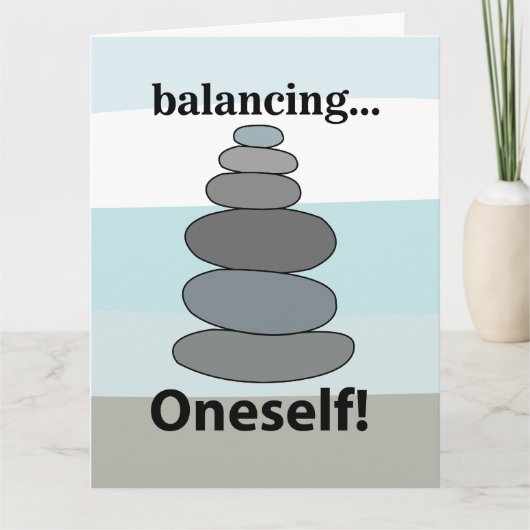Steen Balanceren Kaart (Voorkant)