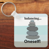 Steen Balanceren Sleutelhanger (Voorkant)